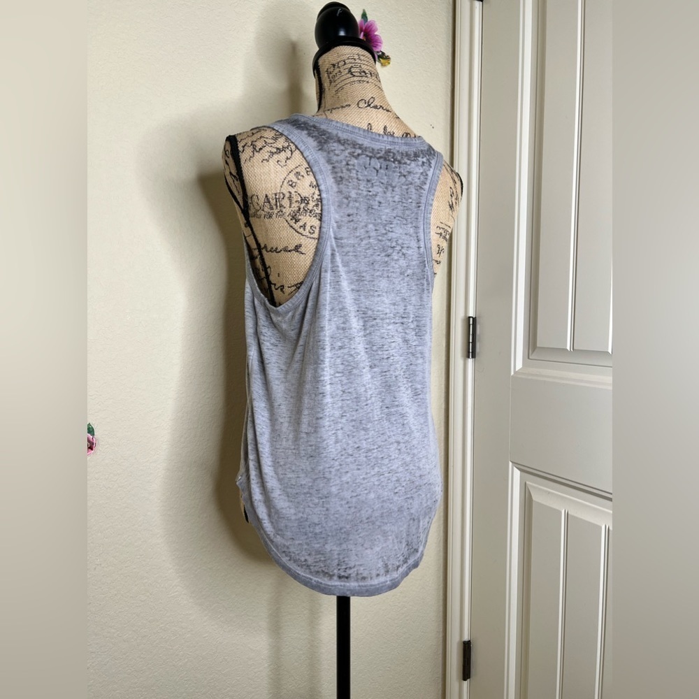 Star Wars Distressed Look Grey Tank Top with Darth Vader, R2-D2, C-3PO Size L - Picture 11 of 13